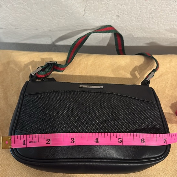 Gucci Vintage Denim Mini Web Pochette - Picture 16 of 16